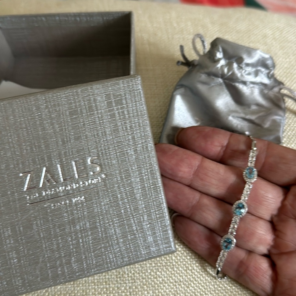 New Sterling Aquamarine bracelet